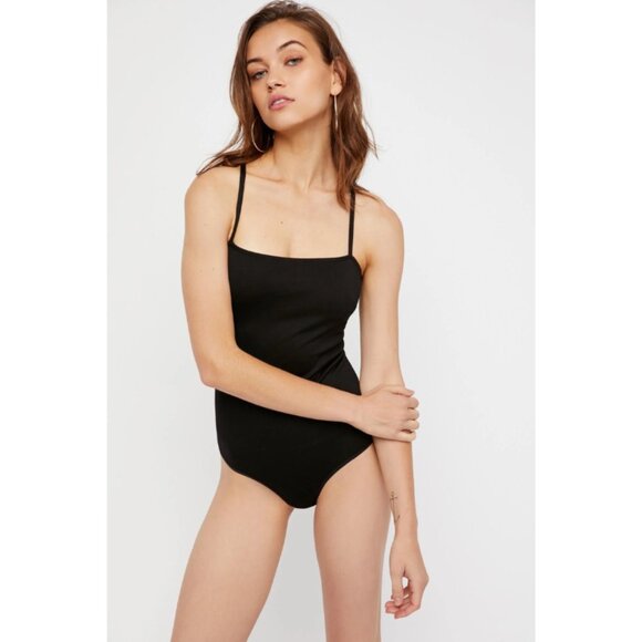 Free People Intimately Square Neck Cheeky Bottom Camisole Bodysuit - Picture 4 of 13